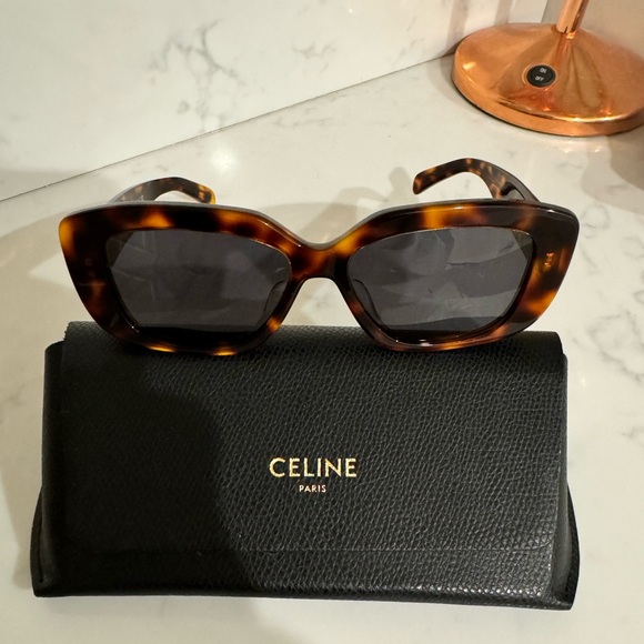 Celine Accessories - Celine Brown Tortoise Sunglasses